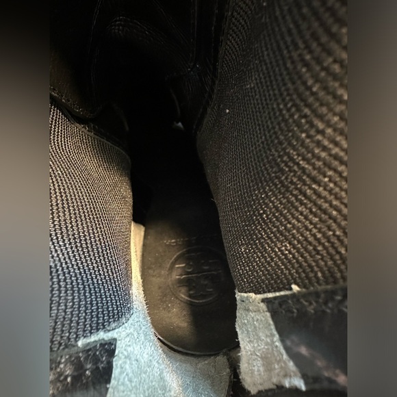 Tory Burch Broome Black Leather Lace-Up Combat Boots Size 10 EUC - Picture 10 of 11